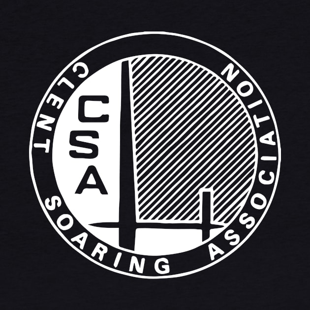 CSA Large/Centred White Logo by ClentSoaringAssociation